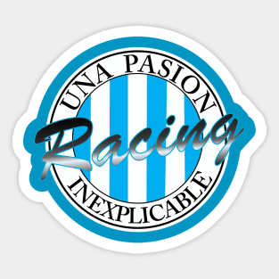 Racing Una Pasión Inexplicable Sticker